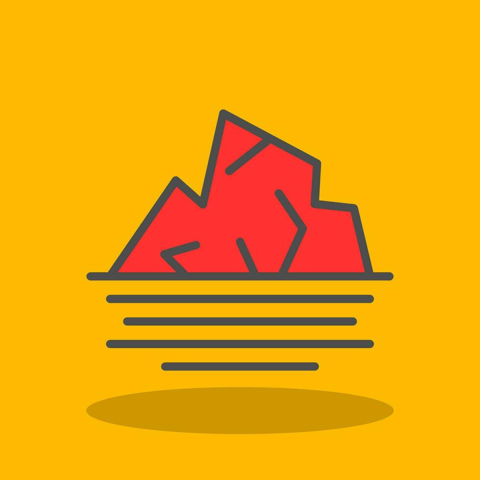 Iceberg arch Vector Icon Design