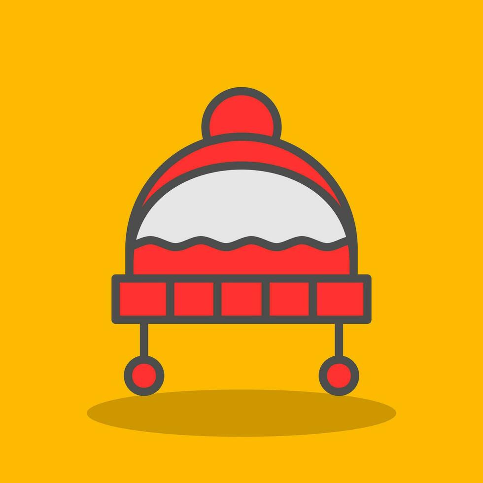 Winter hat Vector Icon Design