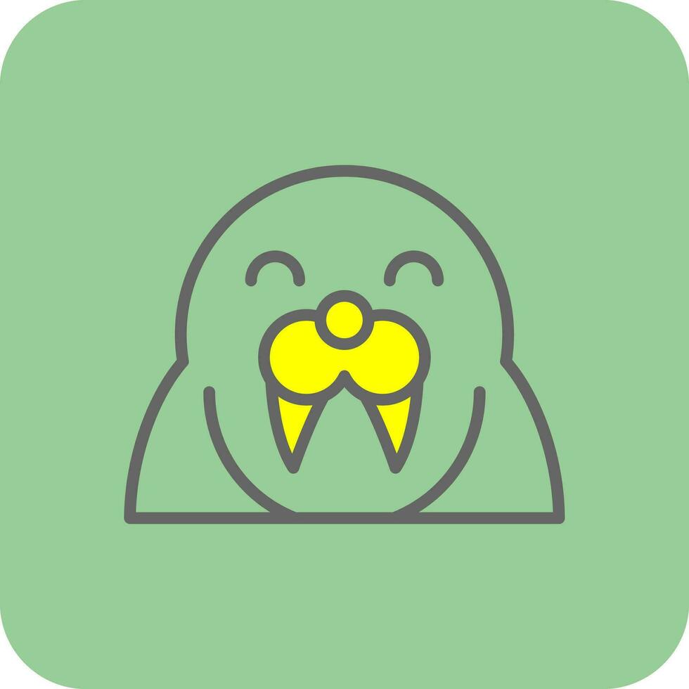 Walrus Vector Icon Design