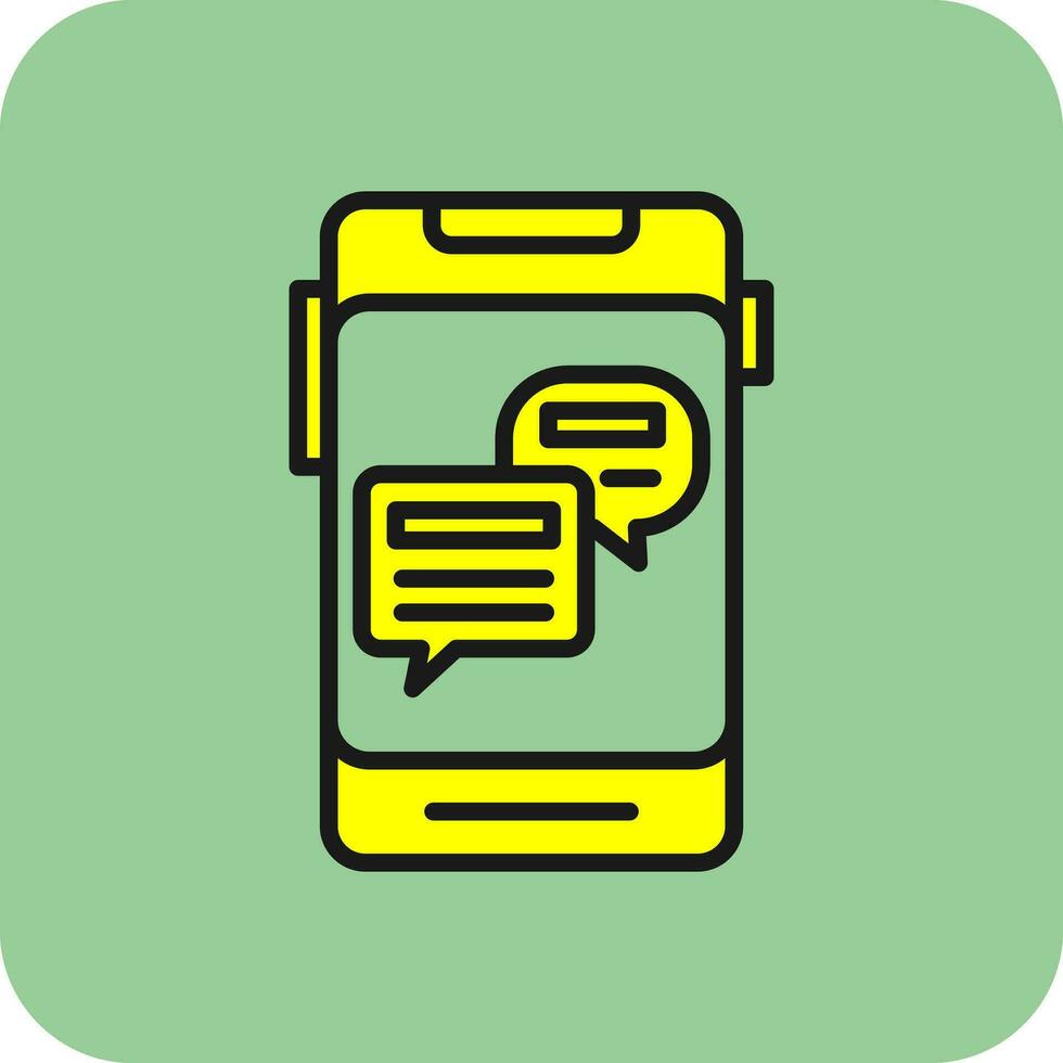 Online Chat Vector Icon Design