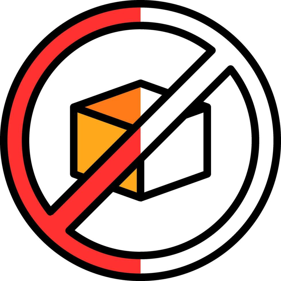prohibiciones vector icono diseño