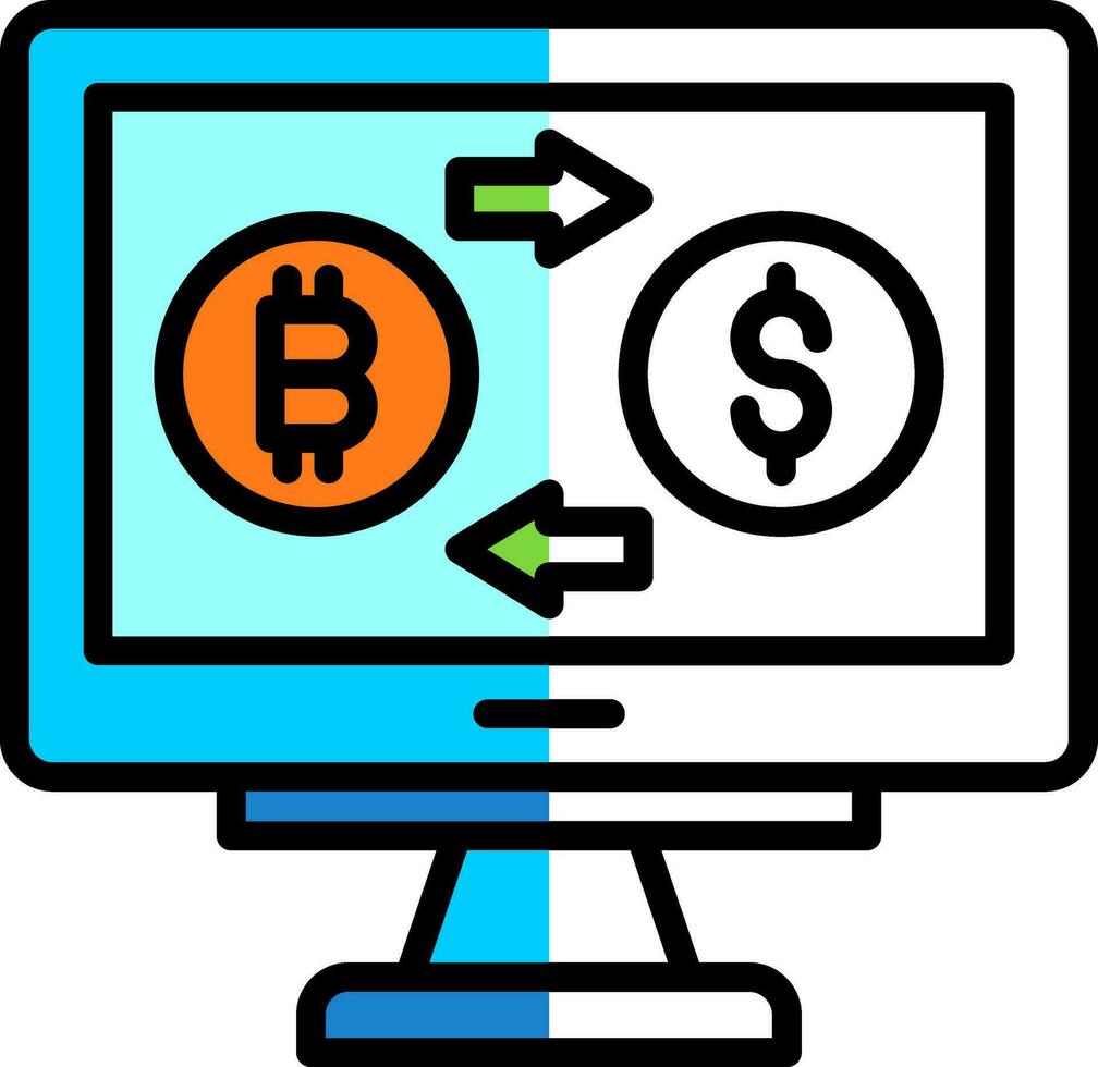 Cryptocurrency Vector Icon Design
