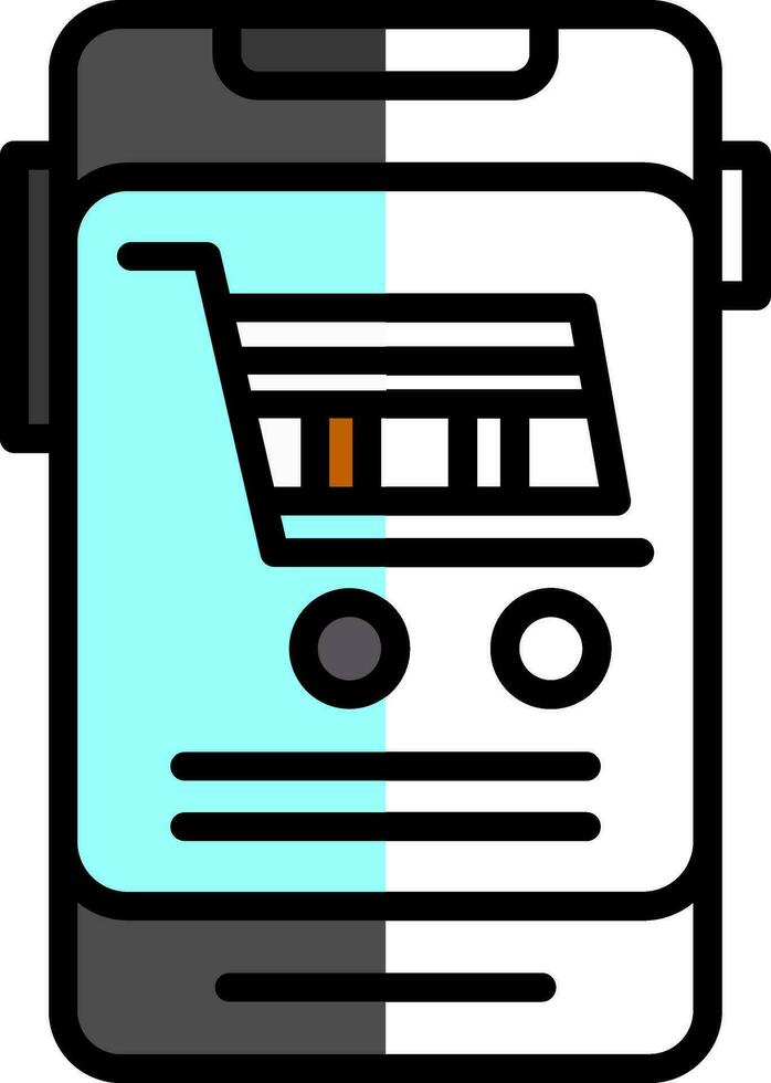 Online Shop Vector Icon Design