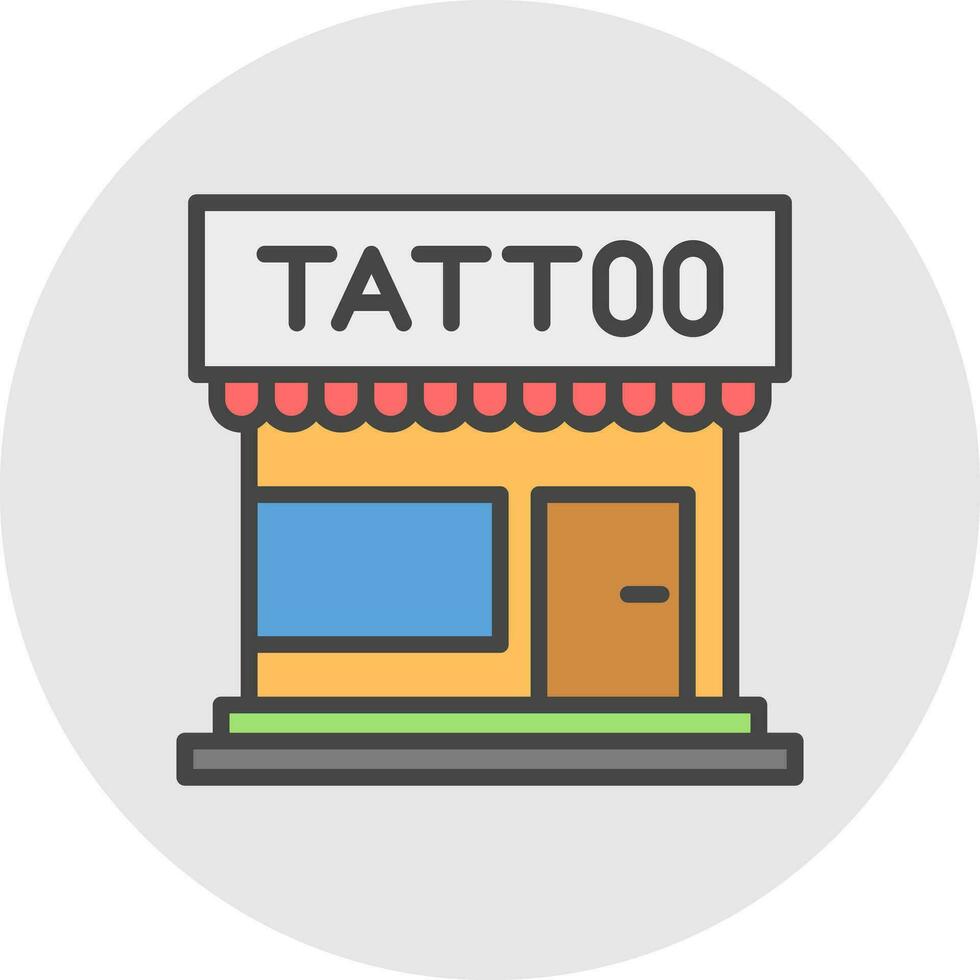 tatuaje estudio vector icono diseño