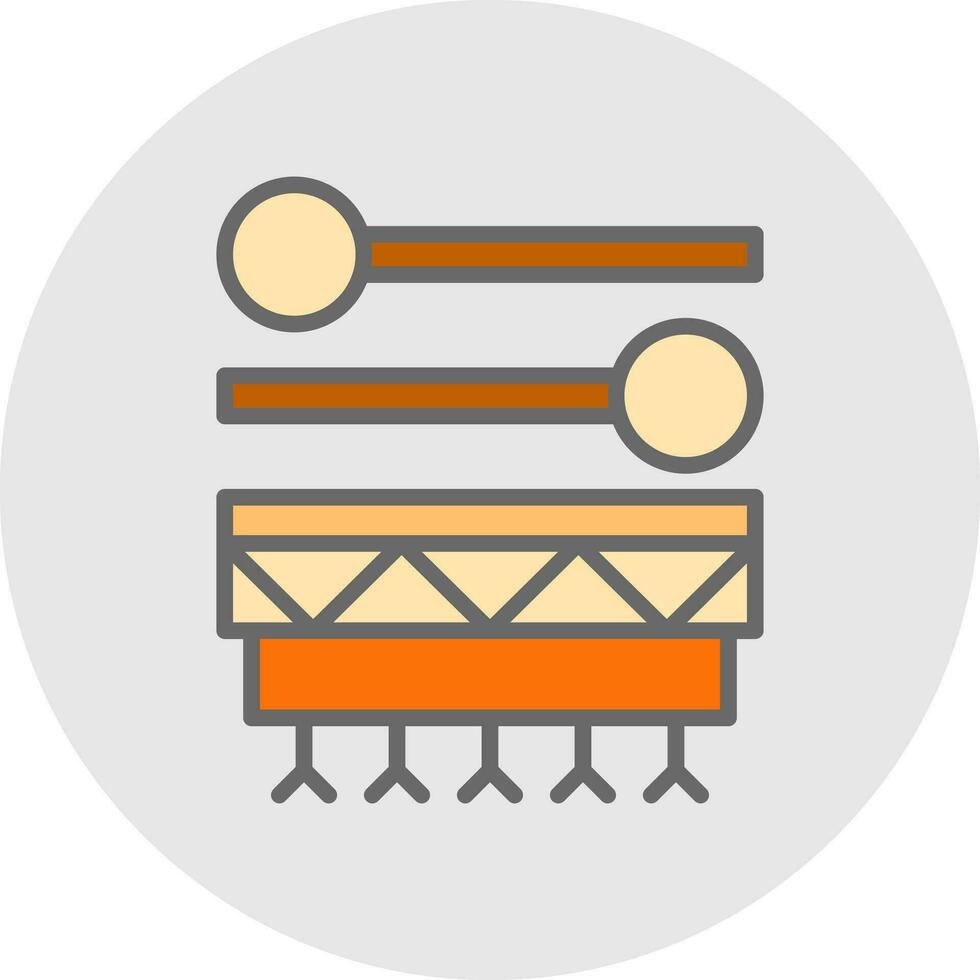 Inuit drum Vector Icon Design