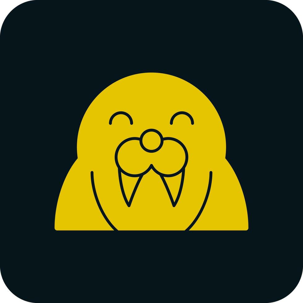 Walrus Vector Icon Design