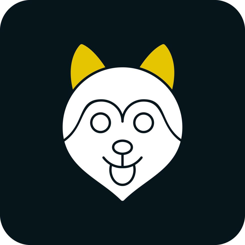 Husky Vector Icon Design