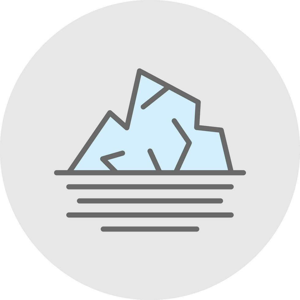 Iceberg arch Vector Icon Design