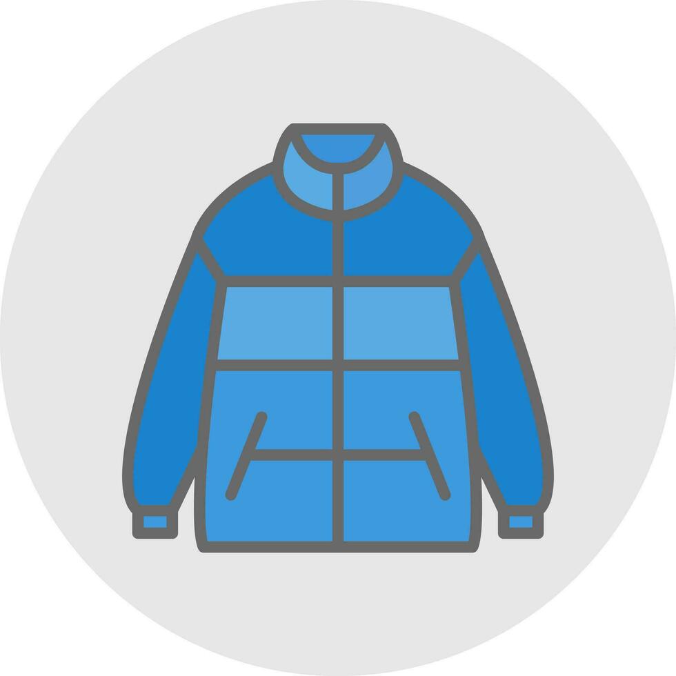 Winter jacket Vector Icon Design