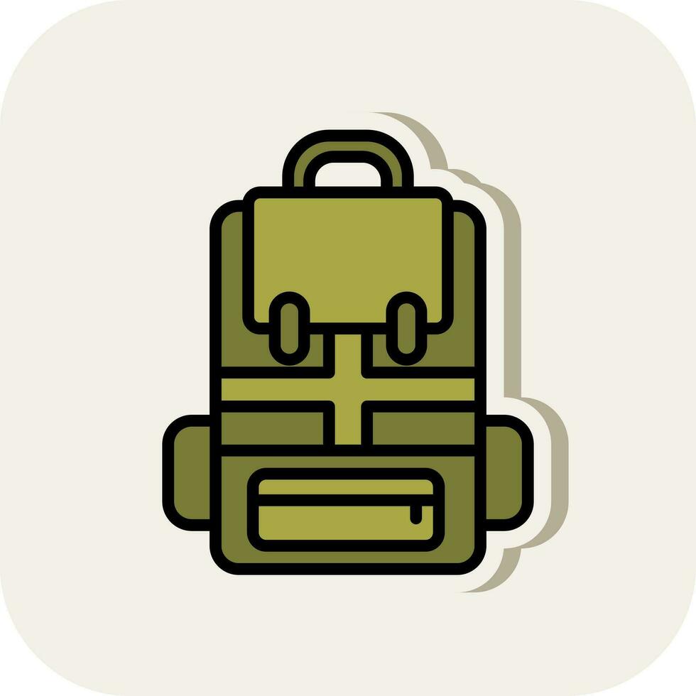 Backpack Vector Icon Design