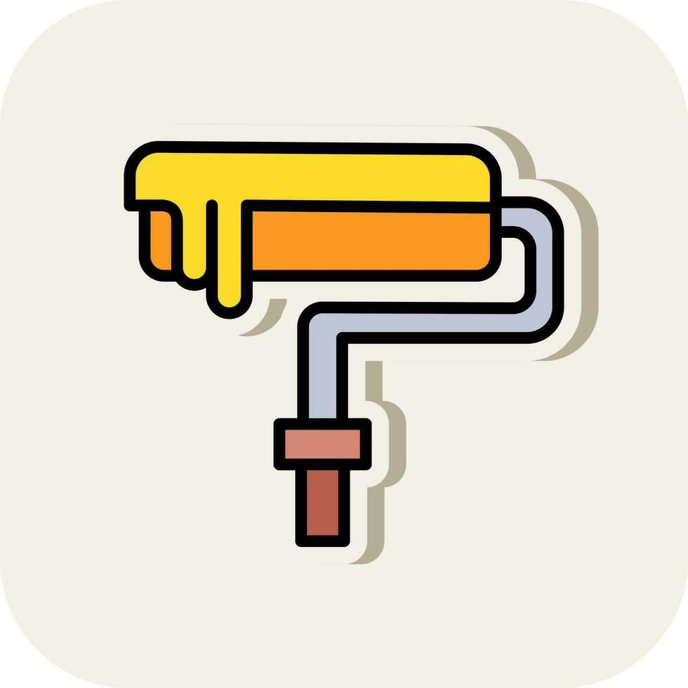 Paint Roller Vector Icon Design