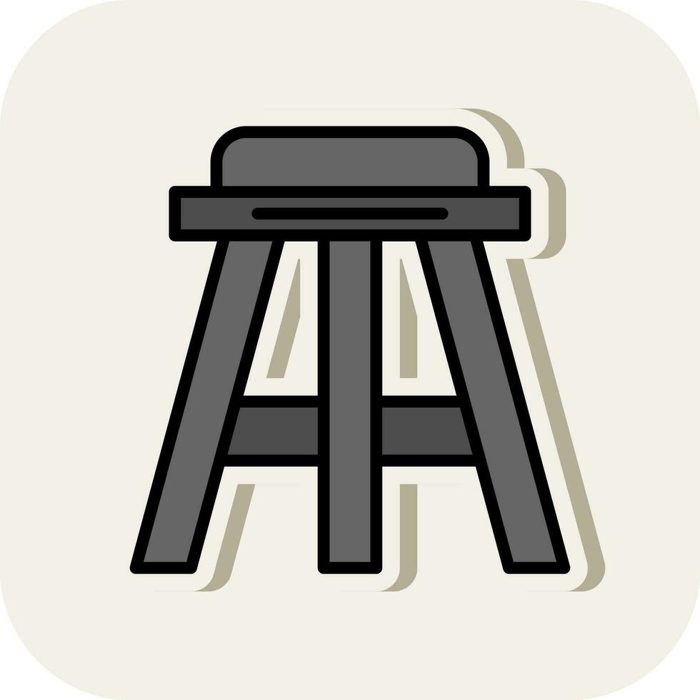 diseño de icono de vector de taburete