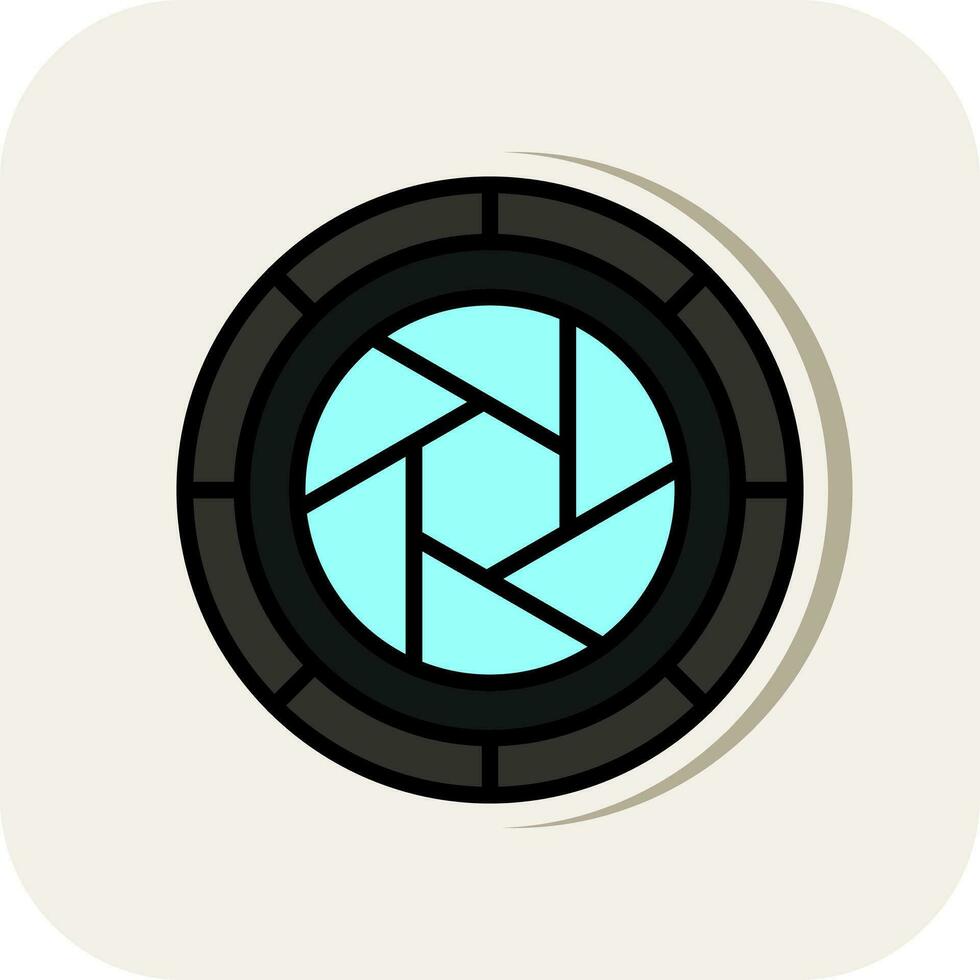 Camera Lens Vector Icon Design