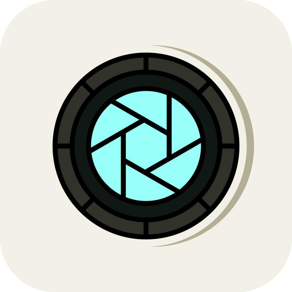 Camera Lens Vector Icon Design