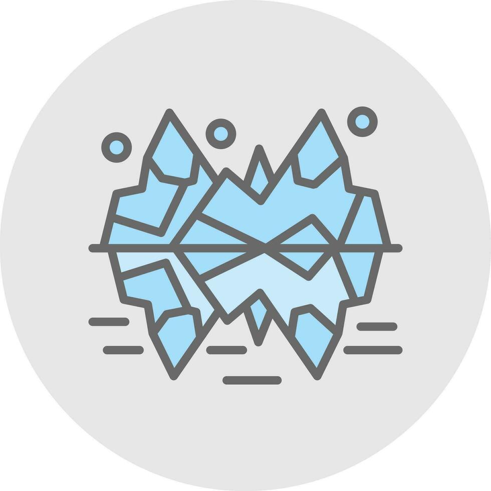 Ice formation Vector Icon Design