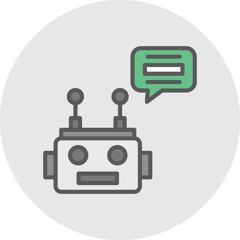 Chatbot Vector Icon Design