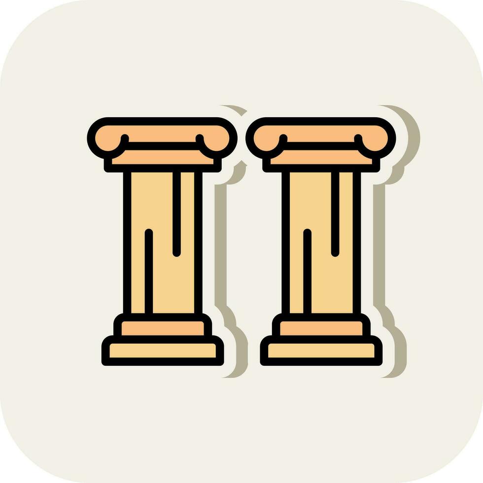 Column Vector Icon Design