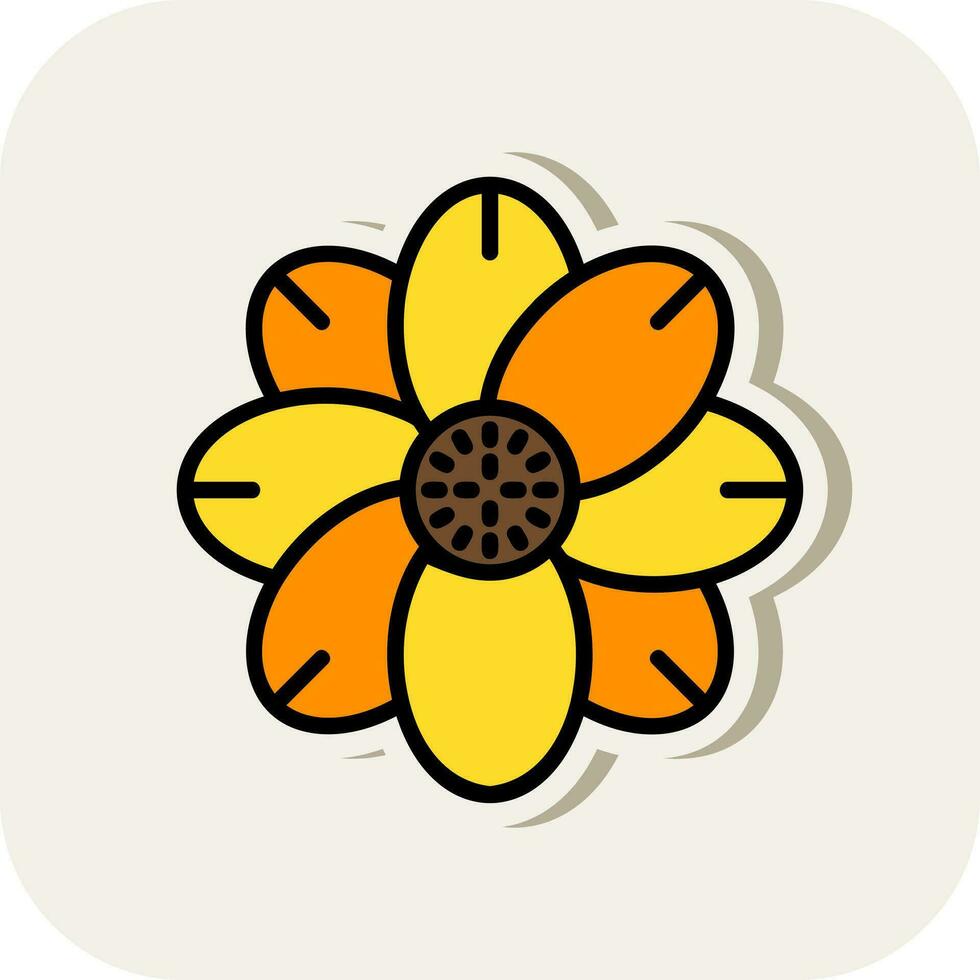 Arctic flower Vector Icon Design