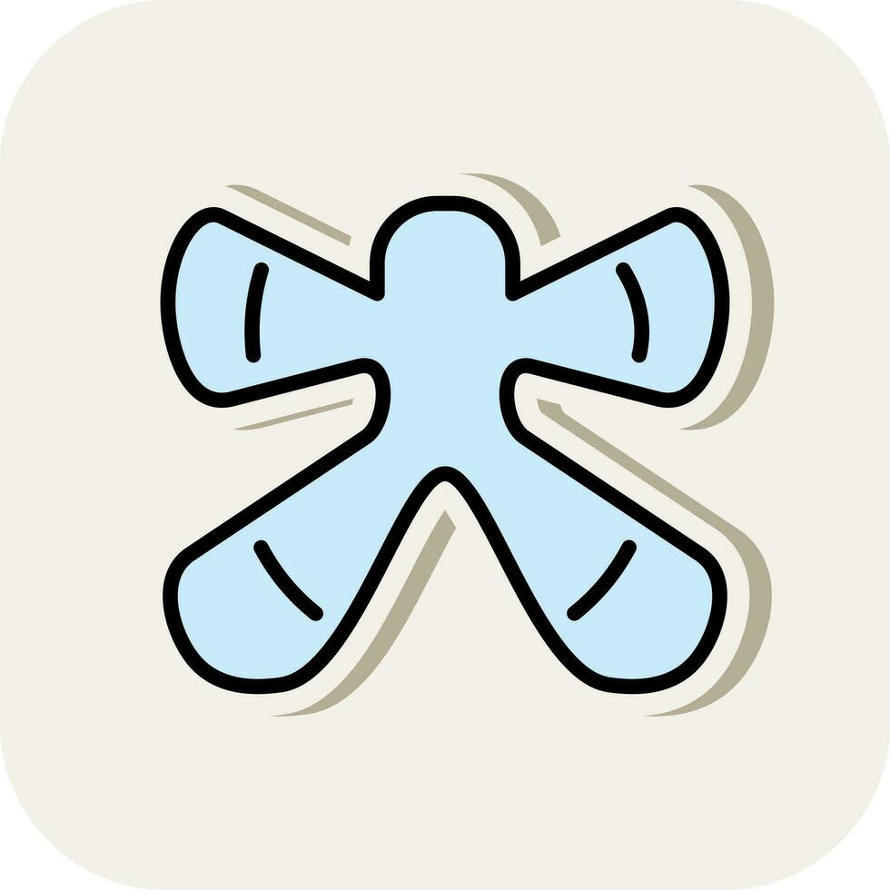 Snow angel Vector Icon Design