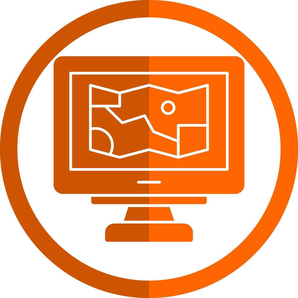 Game Map Vector Icon Design