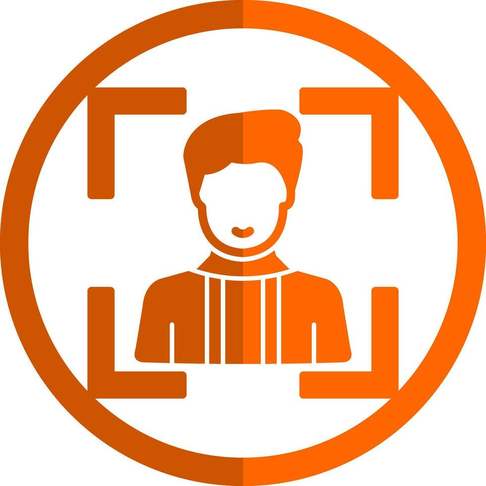 Face Scan Vector Icon Design
