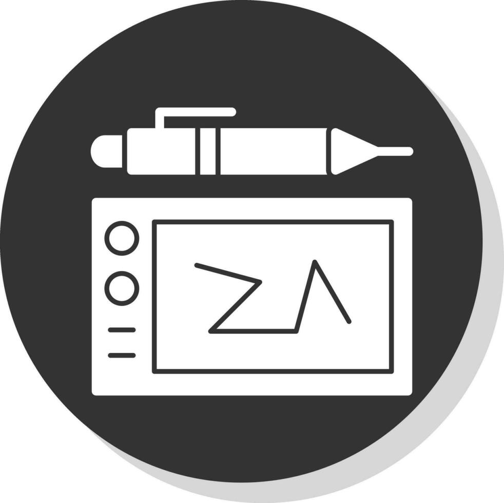 diseño de icono de vector de tableta gráfica