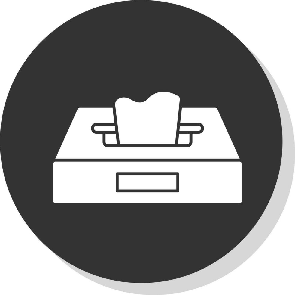 Tissue Box Vector Icon Design