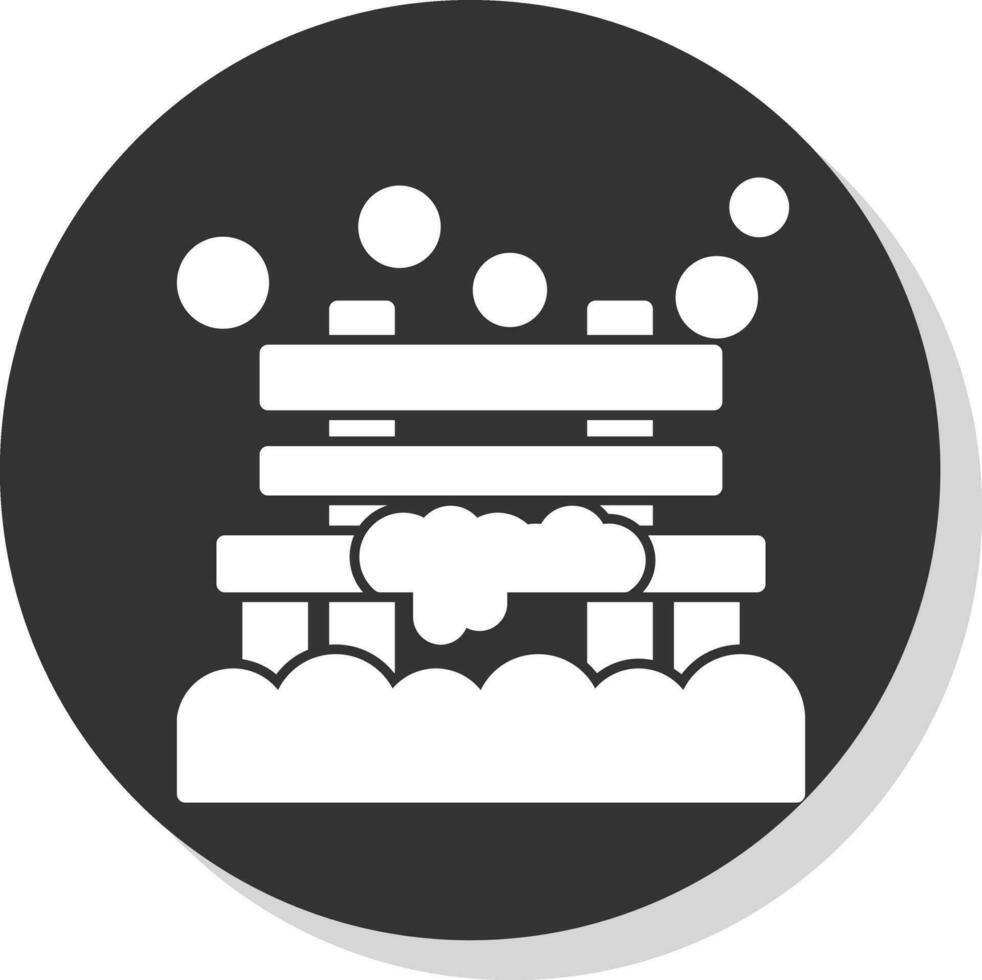 Snow-covered bench Vector Icon Design