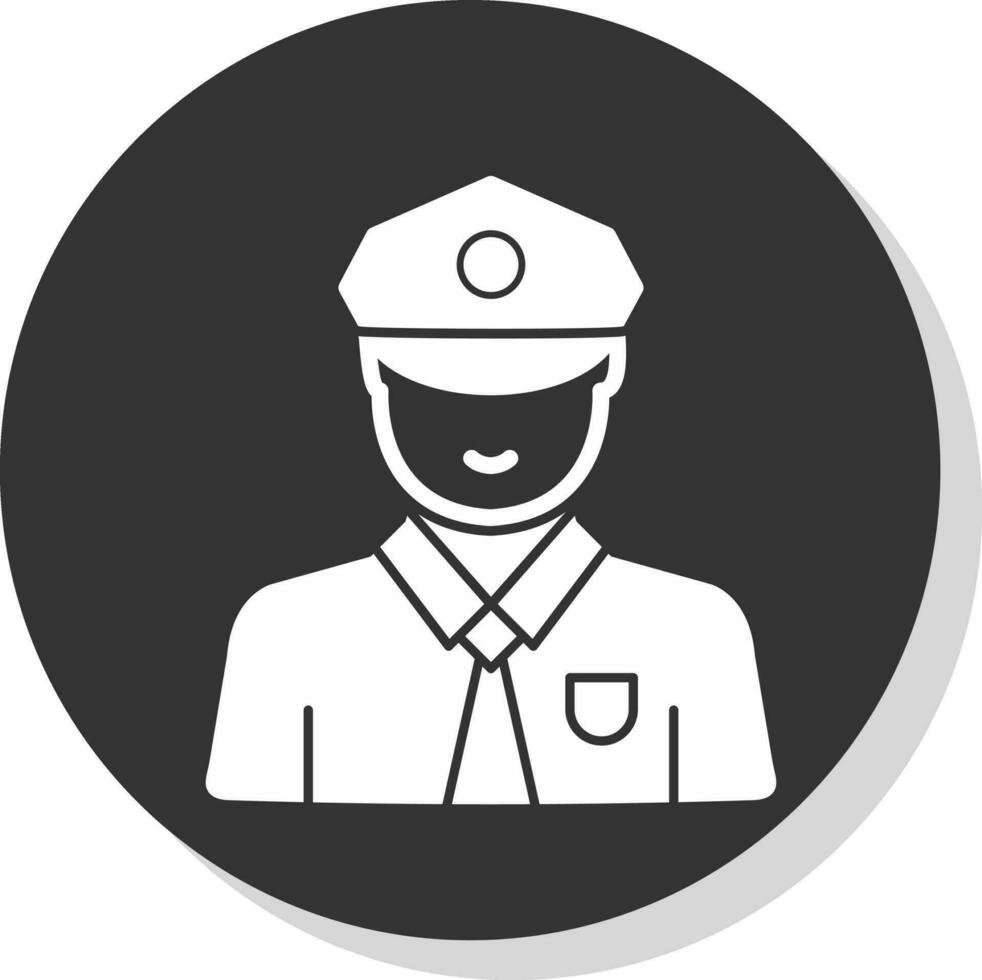 Security Guard Vector Icon Design