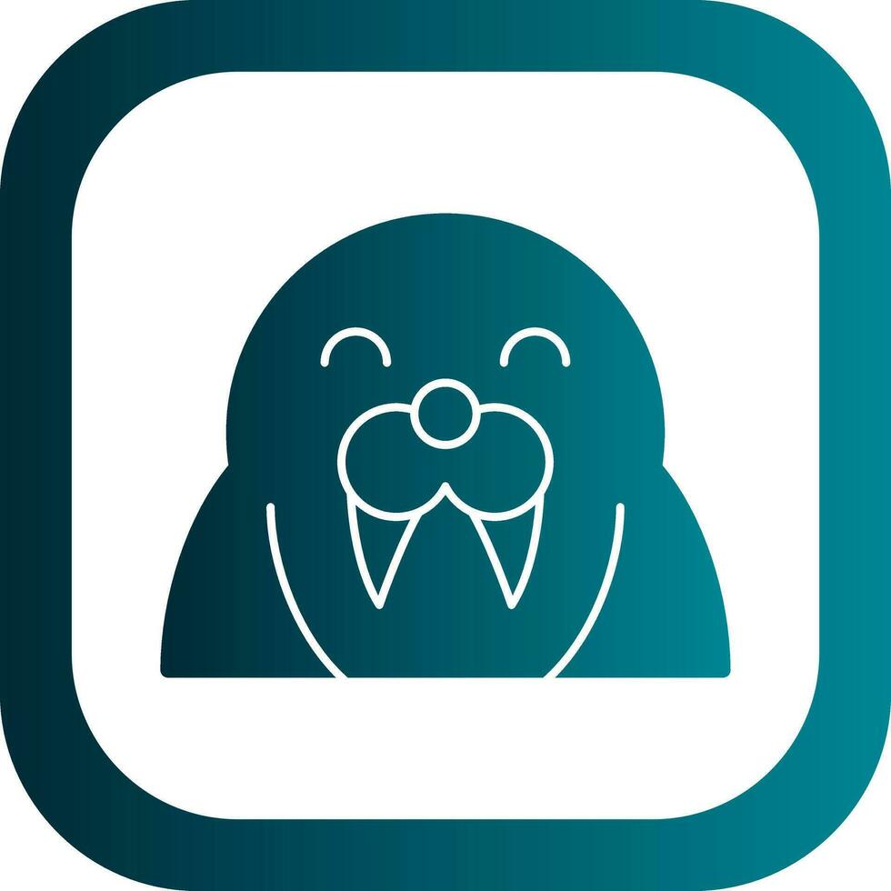 Walrus Vector Icon Design