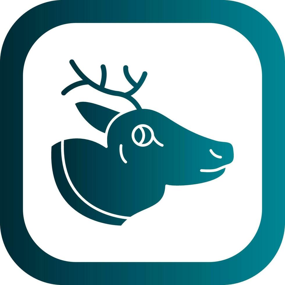 Reindeer Vector Icon Design