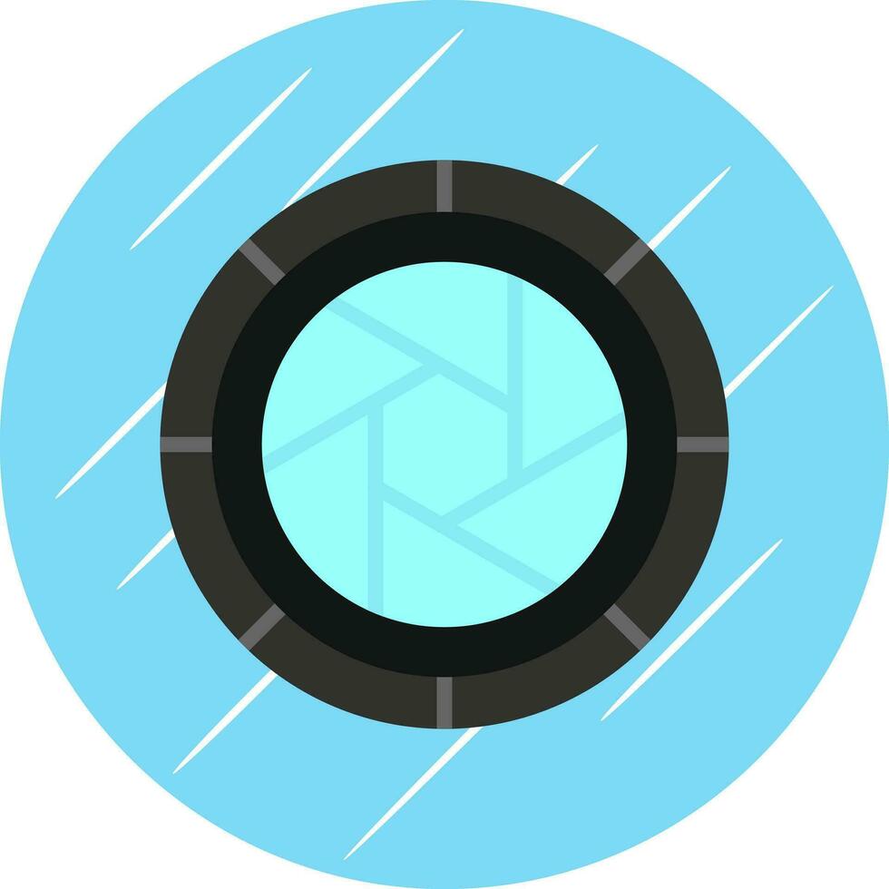 Camera Lens Vector Icon Design