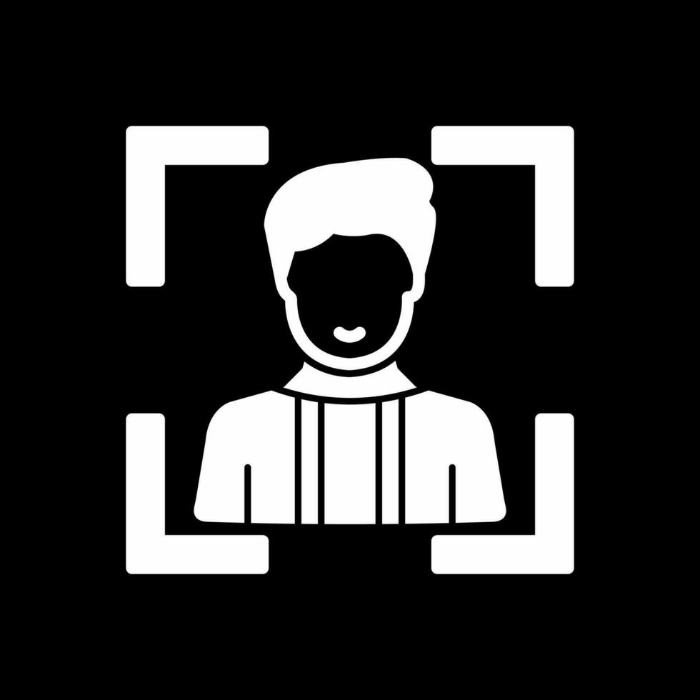 Face Scan Vector Icon Design