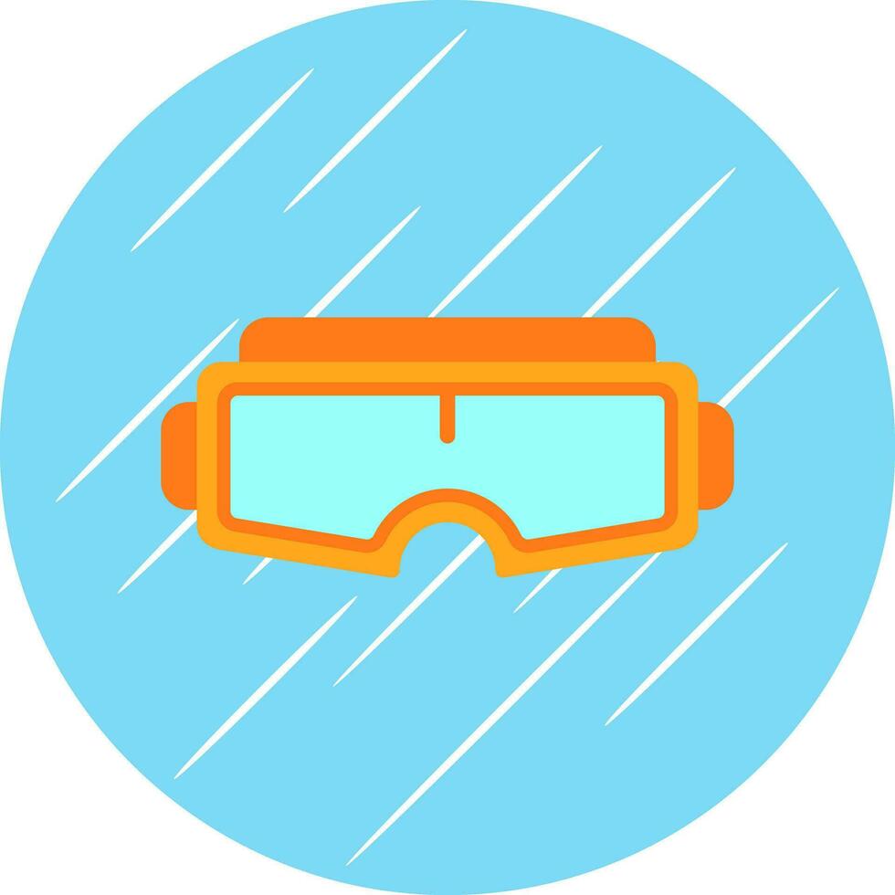 diseño de icono de vector de gafas vr