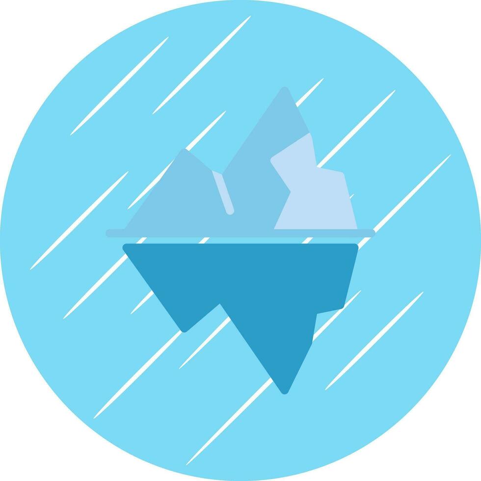 diseño de icono de vector de iceberg