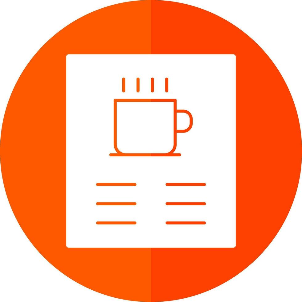 Coffee Menu Vector Icon Design