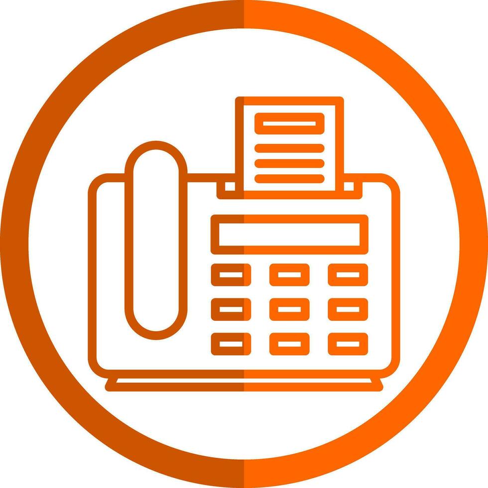 Fax Machine Vector Icon Design