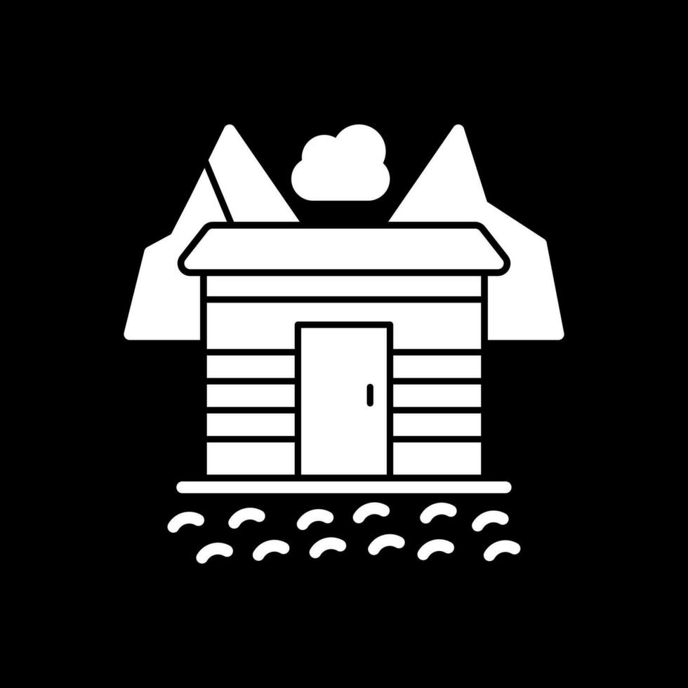 Snow-covered village Vector Icon Design
