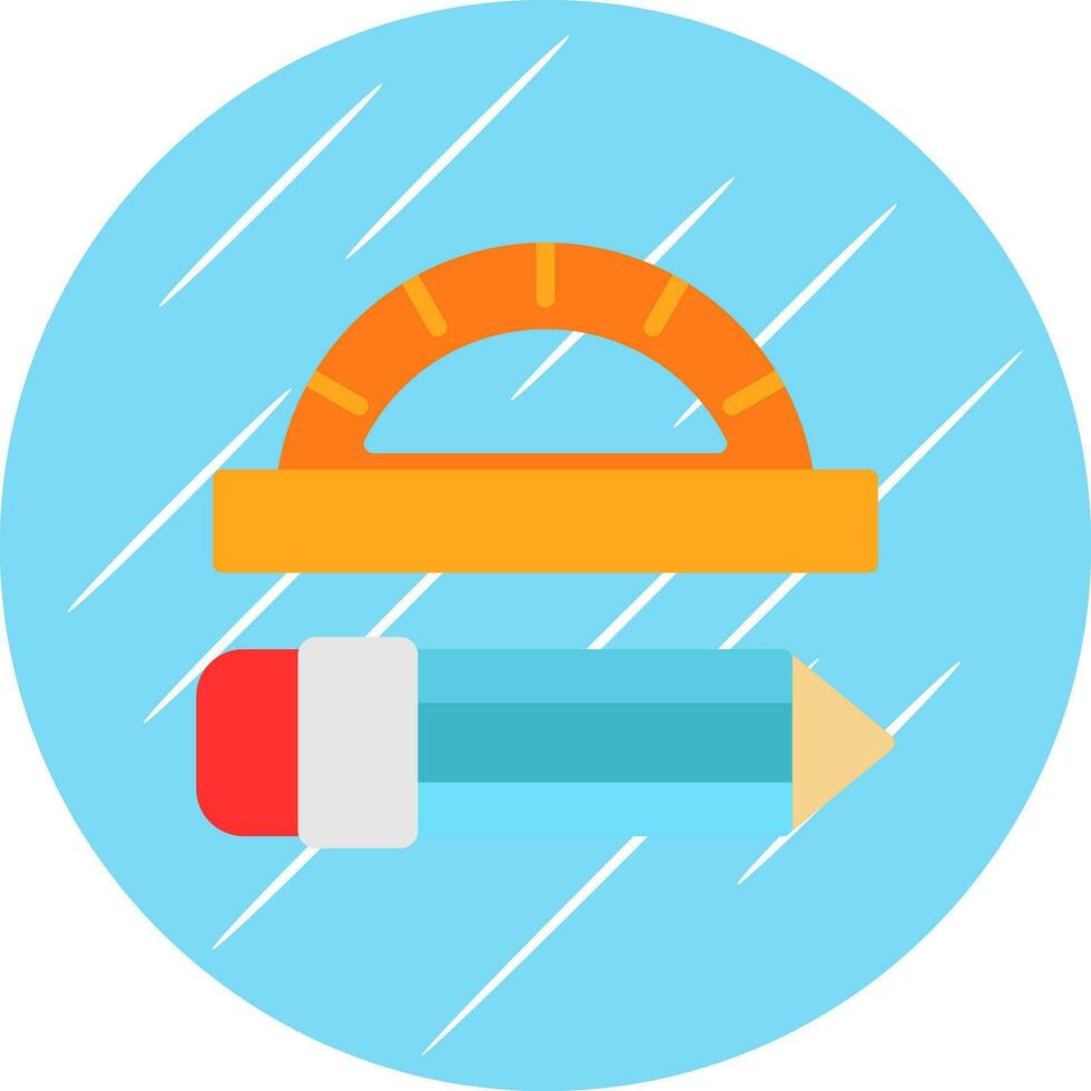 Protractor Vector Icon Design