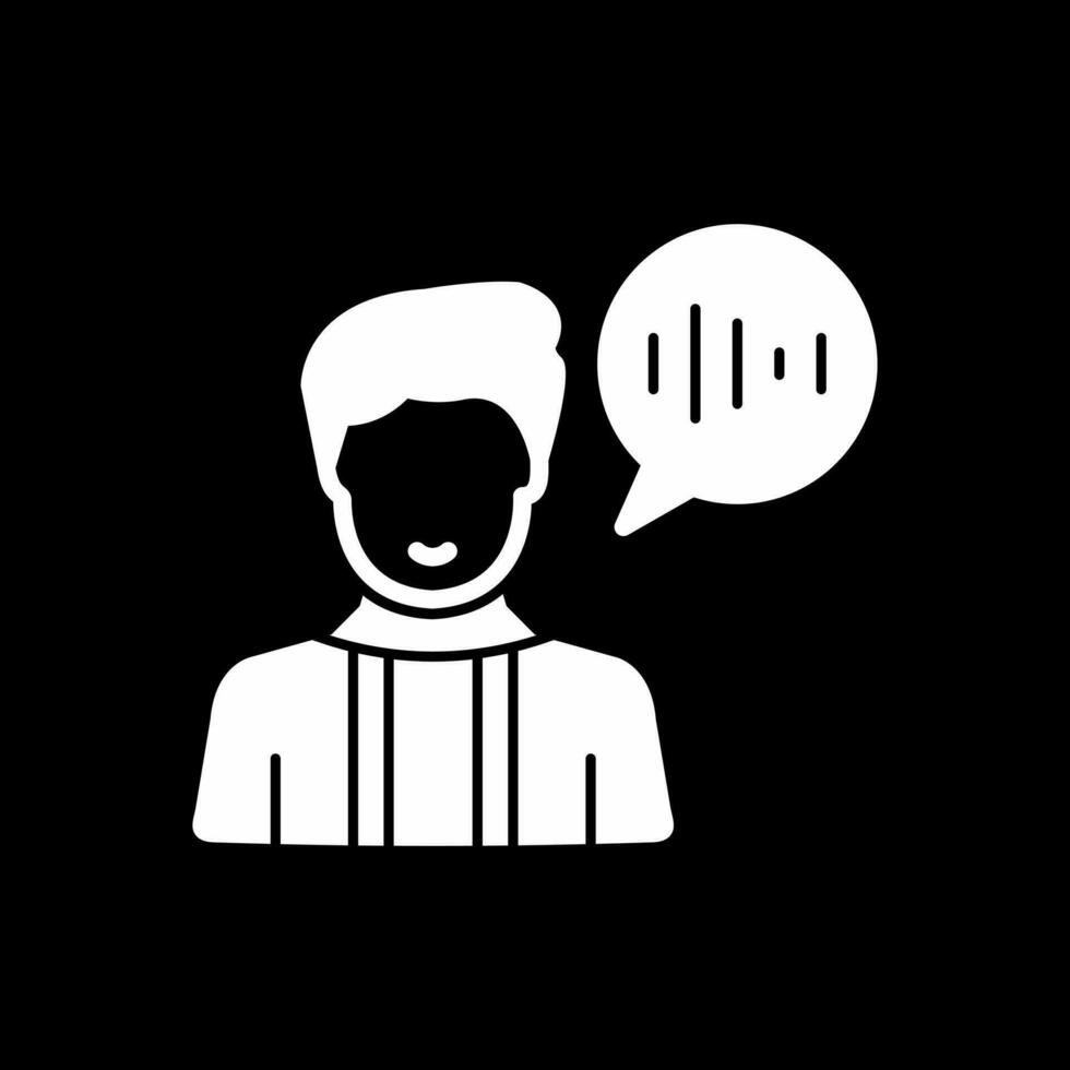 Voice Command Vector Icon Design