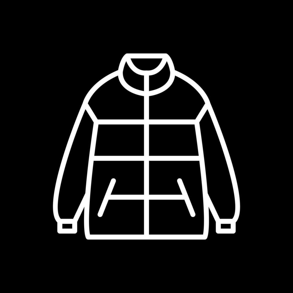 Winter jacket Vector Icon Design