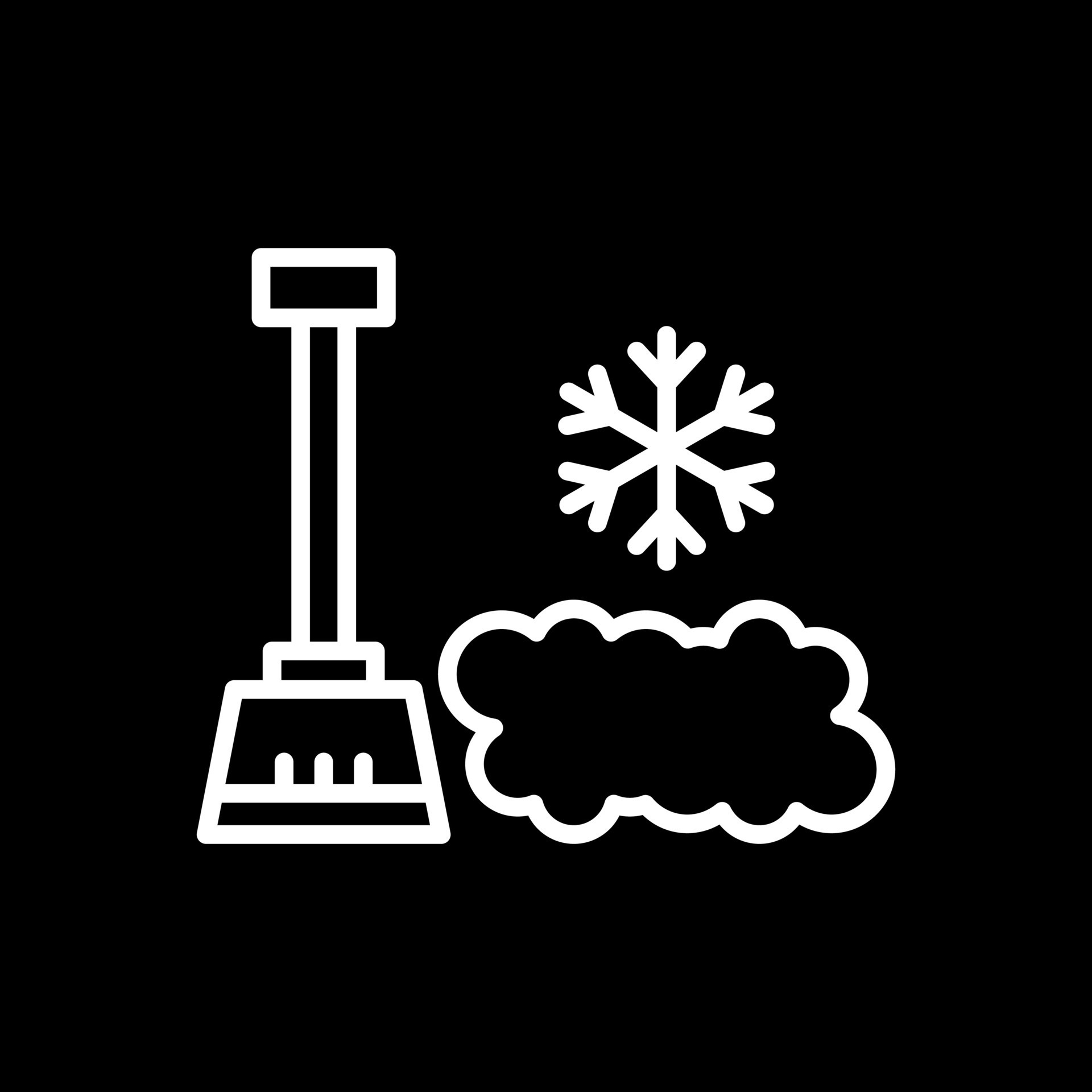 Snow shovel Vector Icon Design 27306847 Vector Art at Vecteezy