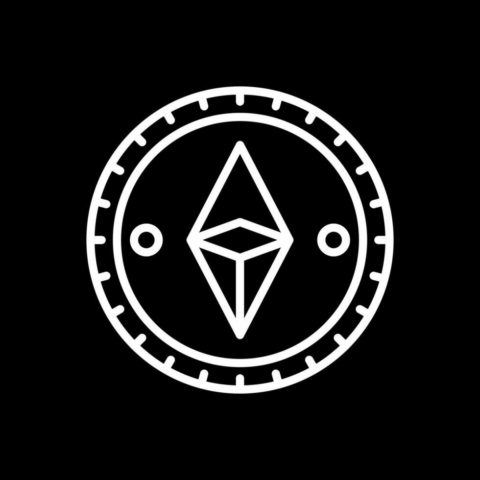 Ethereum Coins Vector Icon Design