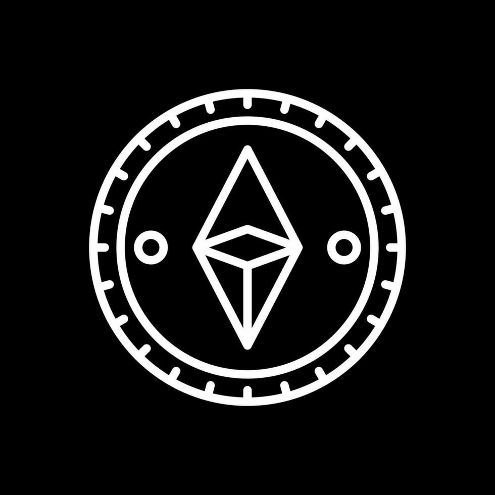 Ethereum Coins Vector Icon Design