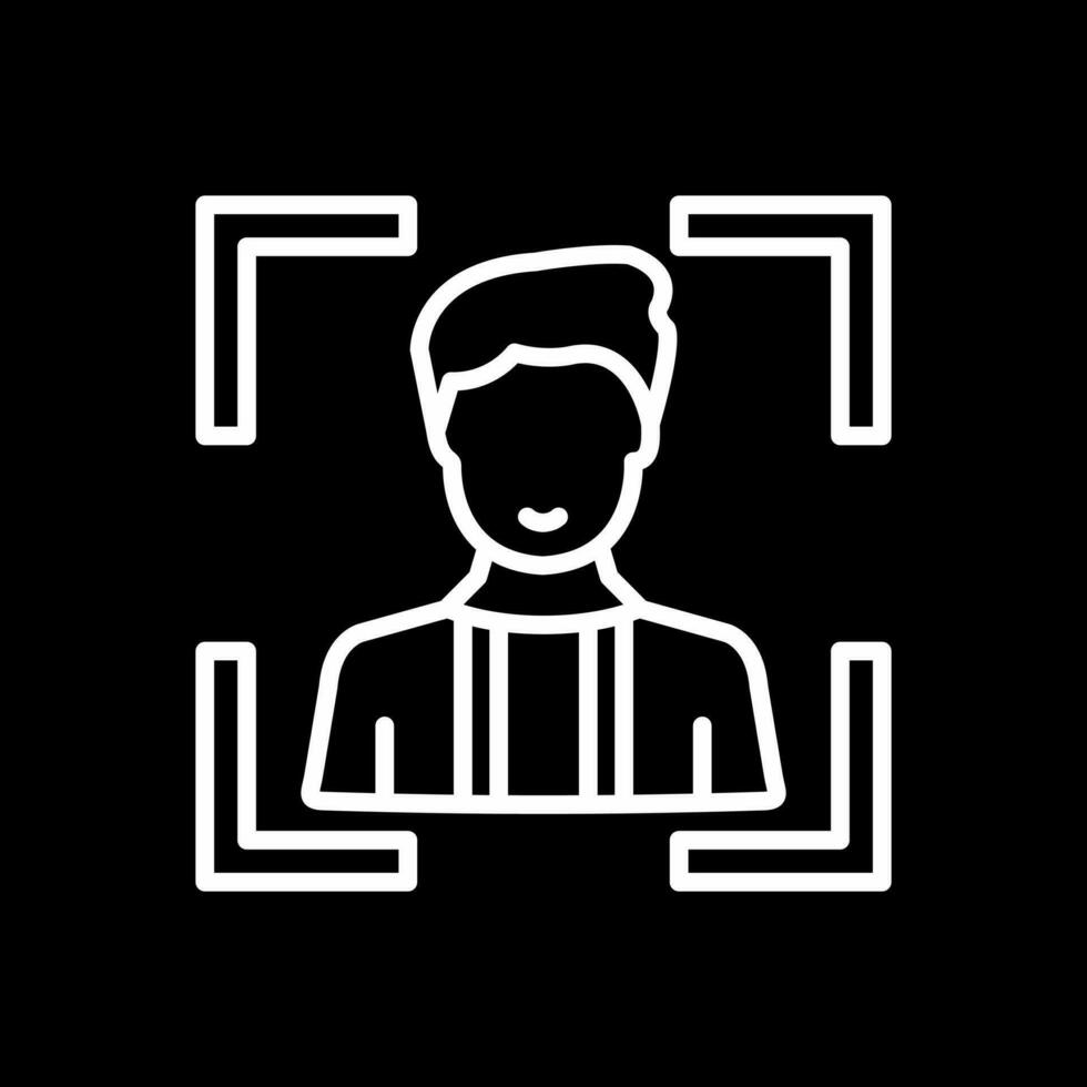 Face Scan Vector Icon Design