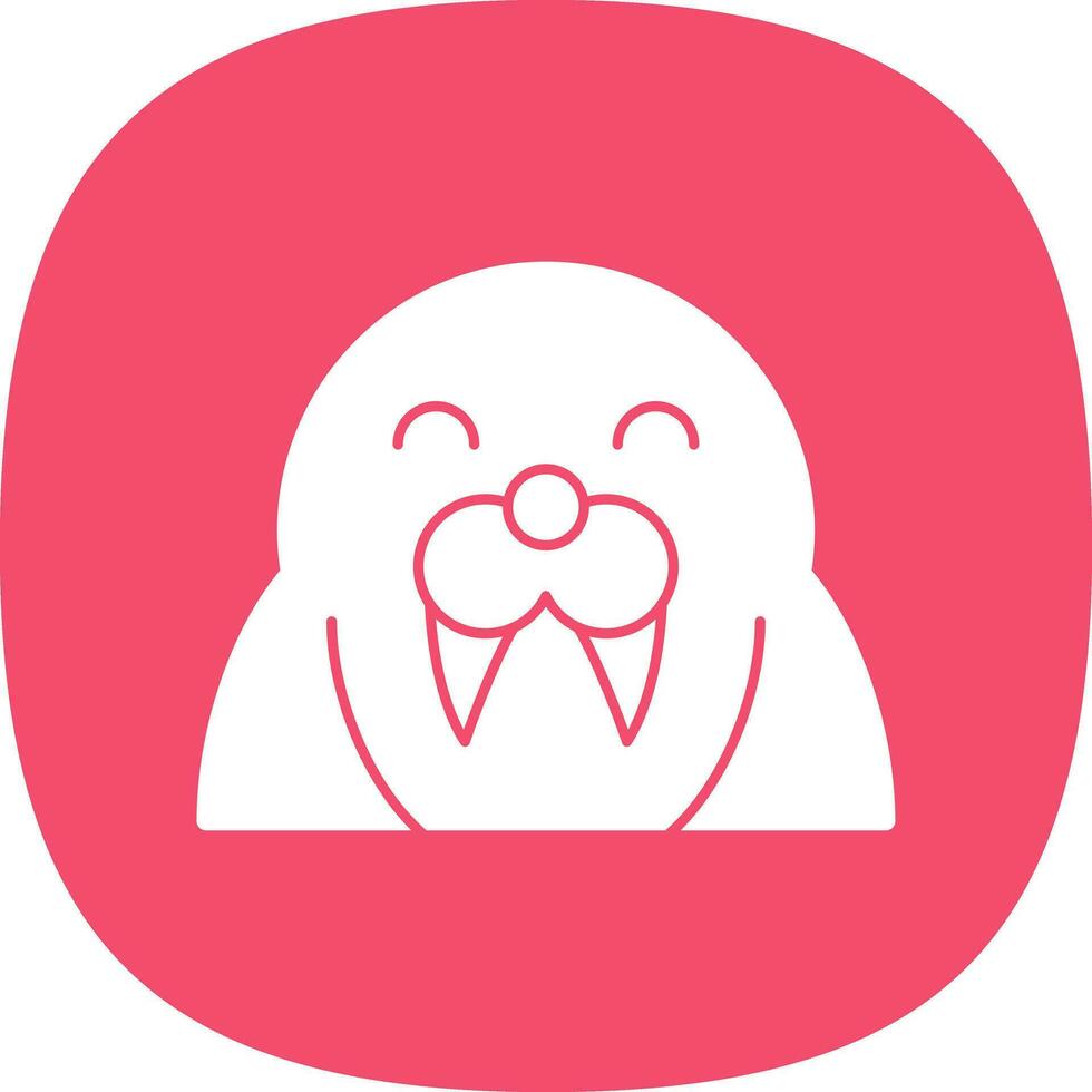 Walrus Vector Icon Design