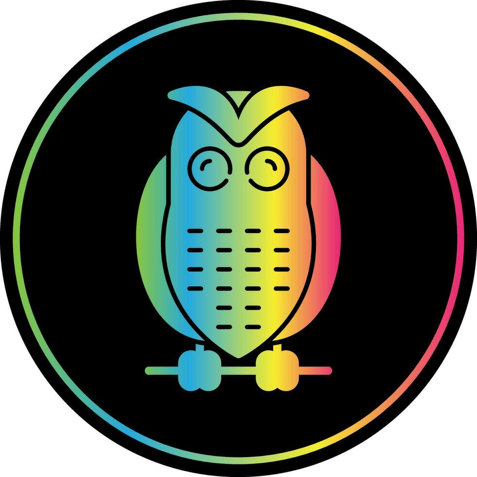 Snowy owl Vector Icon Design