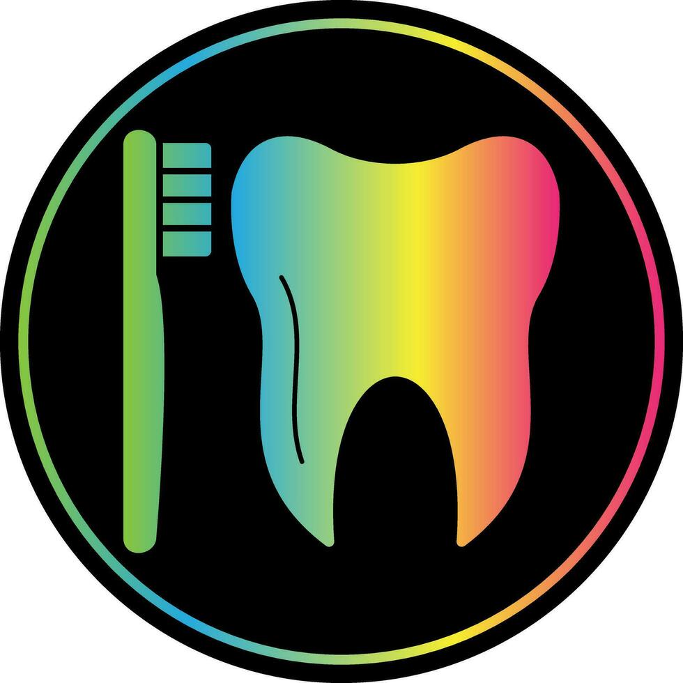 Tooth Brush Vector Icon Design