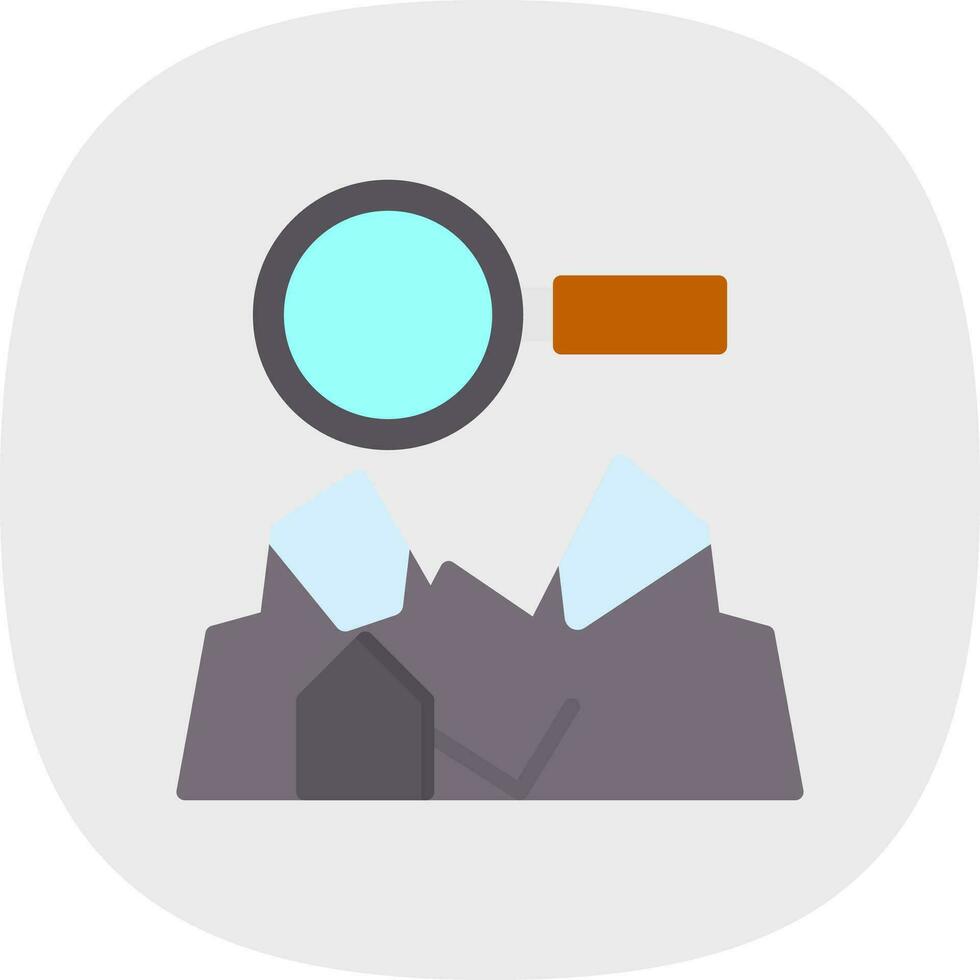 Ice cave exploration Vector Icon Design
