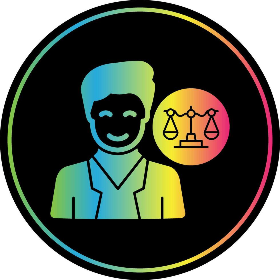 Lawyer Vector Icon Design